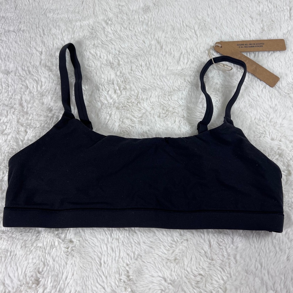 SKIMS Fits Everybody Scoop Bralette Onyx Black BR-SCN-2025 Womens Size Small NEW - Picture 3 of 11
